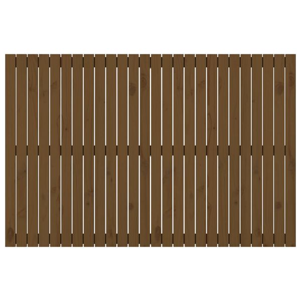 vidaXL Wall Headboard Honey Brown 166x3x110 cm Solid Wood Pine
