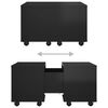 vidaXL Coffee Table High Gloss Black 60x60x38 cm Engineered Wood