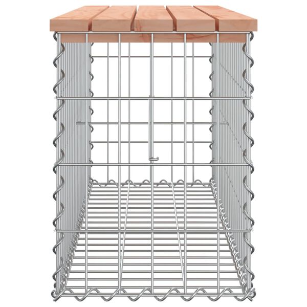 vidaXL Garden Bench Gabion Design 103x31.5x42 cm Solid Wood Douglas