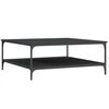 vidaXL Coffee Table Black 100x100x40 cm Engineered Wood