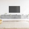 vidaXL 3 Piece TV Cabinet Set Concrete Grey Engineered Wood