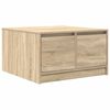 vidaXL Coffee Table with Drawers Sonoma Oak 70.5x70x40 cm