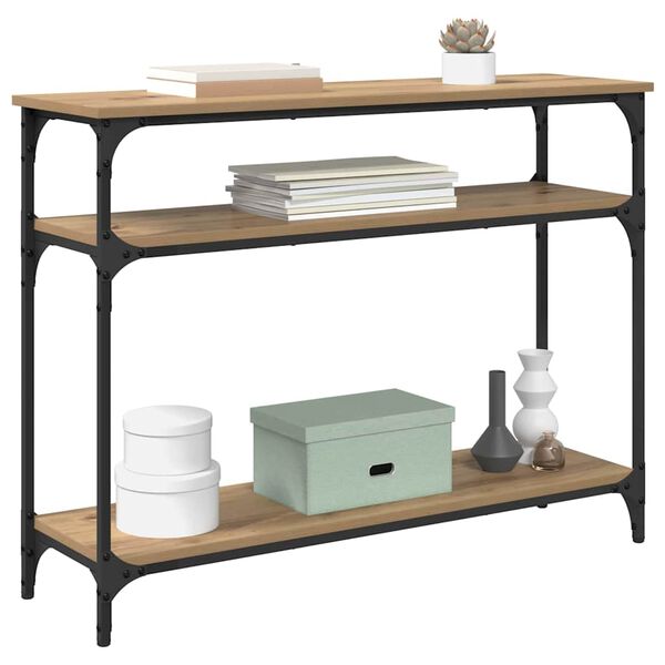 vidaXL Console Table Artisan Oak 100 x 29 x 75 cm Engineered Wood
