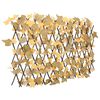 vidaXL Artificial Maple Leaf Trellis Expandable Orange 180x60 cm