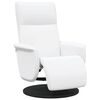 vidaXL Massage Recliner Chair White Faux Leather