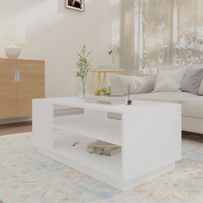 vidaXL Coffee Table White 102x55x43 cm Engineered Wood