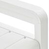 vidaXL Garden Storage Bench 132.5 cm Plastic White