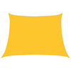 vidaXL Sunshade Sail 160 g/m&sup2; Trapezium Yellow 4/5x3 m HDPE