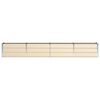 vidaXL Planter Ivory 320 x 40 x 45 cm Steel