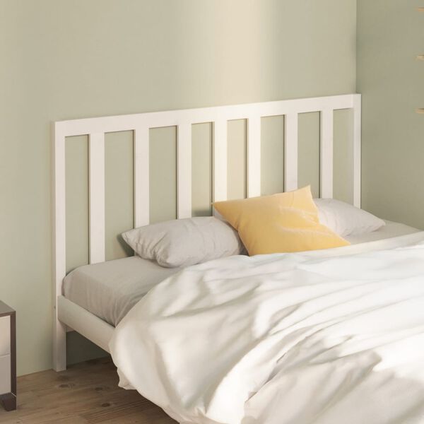 vidaXL Bed Headboard White 166x4x100 cm Solid Wood Pine