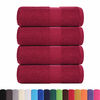 vidaXL Wash Towels "FROGN" 4 pcs Bordeaux 30x30 cm 360 gsm