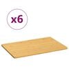 vidaXL Breakfast Plates 6 pcs 35x23x0.8 cm Bamboo