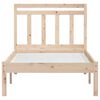 vidaXL Bed Frame without Mattress Solid Wood 100x200 cm (810007+814079)