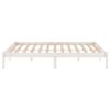 vidaXL Bed Frame without Mattress White Solid Wood 140x200 cm