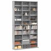 vidaXL CD Cabinet Grey Sonoma 102x23x177.5 cm Engineered Wood