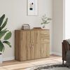 vidaXL Sideboard Artisan Oak 91x29.5x75 cm Engineered Wood