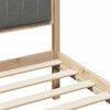 vidaXL Bed frame Brown and dark grey 120 x 190 cm Solid pine wood