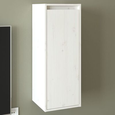 vidaXL Wall Cabinet White 30x30x80 cm Solid Wood Pine