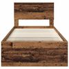 vidaXL Bed Frame with Headboard Old Wood 90 x 190 cm Engineered wood