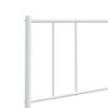 vidaXL Metal Headboard White 90 cm