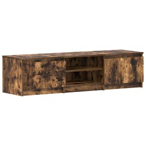 vidaXL TV Cabinet Smoked Oak 140x40x35,5 cm Engineered Wood
