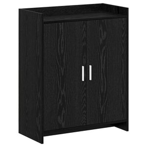 vidaXL Shoe Cabinet Black Oak 73.5 x 36 x 92 cm Engineered Wood