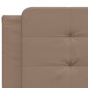 vidaXL Bed Frame without Mattress "Zadar" Cappuccino 200x200 cm Faux Leather