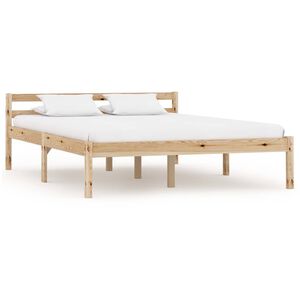 vidaXL Bed Frame without Mattress Solid Pine Wood 140x200 cm
