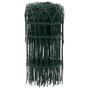 vidaXL Garden Border Fence Powder-coated Iron 25x0.4 m