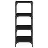 vidaXL Book Cabinet Black 40x33x100 cm Engineered Wood and Steel