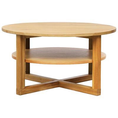 vidaXL Coffee Table 75x40 cm Solid Oak Wood