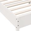 vidaXL Bed Frame without Mattress White 75x190 cm Small Single Solid Wood Pine