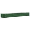 vidaXL Garden Raised Bed Galvanised Steel 368x80x36 cm Green