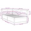 vidaXL Bookcase Bed without Mattress Wax Brown 90x200cm Solid Wood Pine