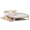 vidaXL Bed Frame with Drawers without Mattress 150x200 cm King Size