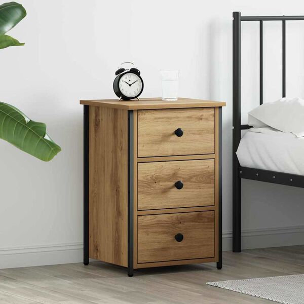 vidaXL Bedside Cabinet Brown 40 x 36 x 60 cm Solid Reclaim Wood