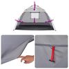 vidaXL Beach Tent 2-Person Grey Quick Release Waterproof
