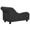 vidaXL Dog Sofa with Pillow Black 83x44x44 cm Plush