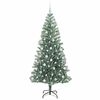 vidaXL Artificial Christmas Tree Snow Flocked with LED Light 210 cm