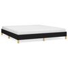 vidaXL Bed Frame without Mattress Black 180x200 cm Super King Super King Fabric