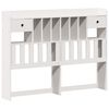vidaXL Bookcase Bed without Mattress White 160x200 cm Solid Wood Pine