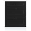 vidaXL Kitchen Base Cabinet "Porto" Black Engineered Wood