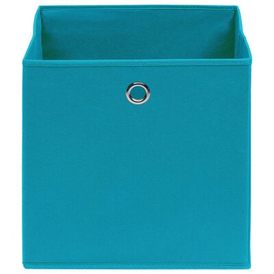 vidaXL Storage Boxes 4 pcs Non-woven Fabric 28x28x28 cm Baby Blue