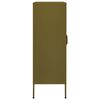 vidaXL Storage Cabinet Olive Green 80x35x101.5 cm Steel