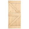 vidaXL Door NARVIK Natural 95 x 210 cm Solid Pine Wood