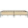 vidaXL Bed Frame without Mattress Sonoma Oak 140x190 cm