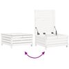 vidaXL 9 Piece Garden Sofa Set White Solid Wood Pine