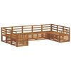 vidaXL Outdoor Sofa Set 9 pcs Natural