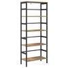 vidaXL Bookshelf 4-Tier 60 x 29.5 x 149 cm Engineered Wood Artisan Oak