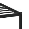 vidaXL Metal Bed Frame without Mattress Brown Oak 160x200 cm